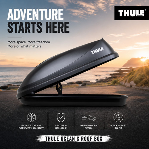 Thule ocean roof box - s, black