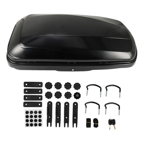 400l car roof box - box, black