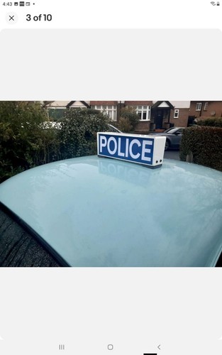 Brand new police roof - police,
