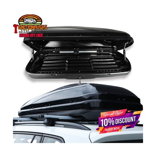 Car roof box gloss black - box,