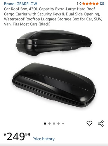 430l car roof box - roof, extra