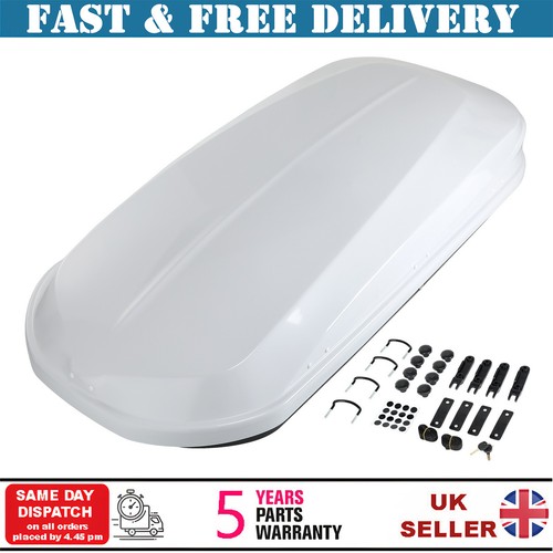 Car roof top box - top, white
